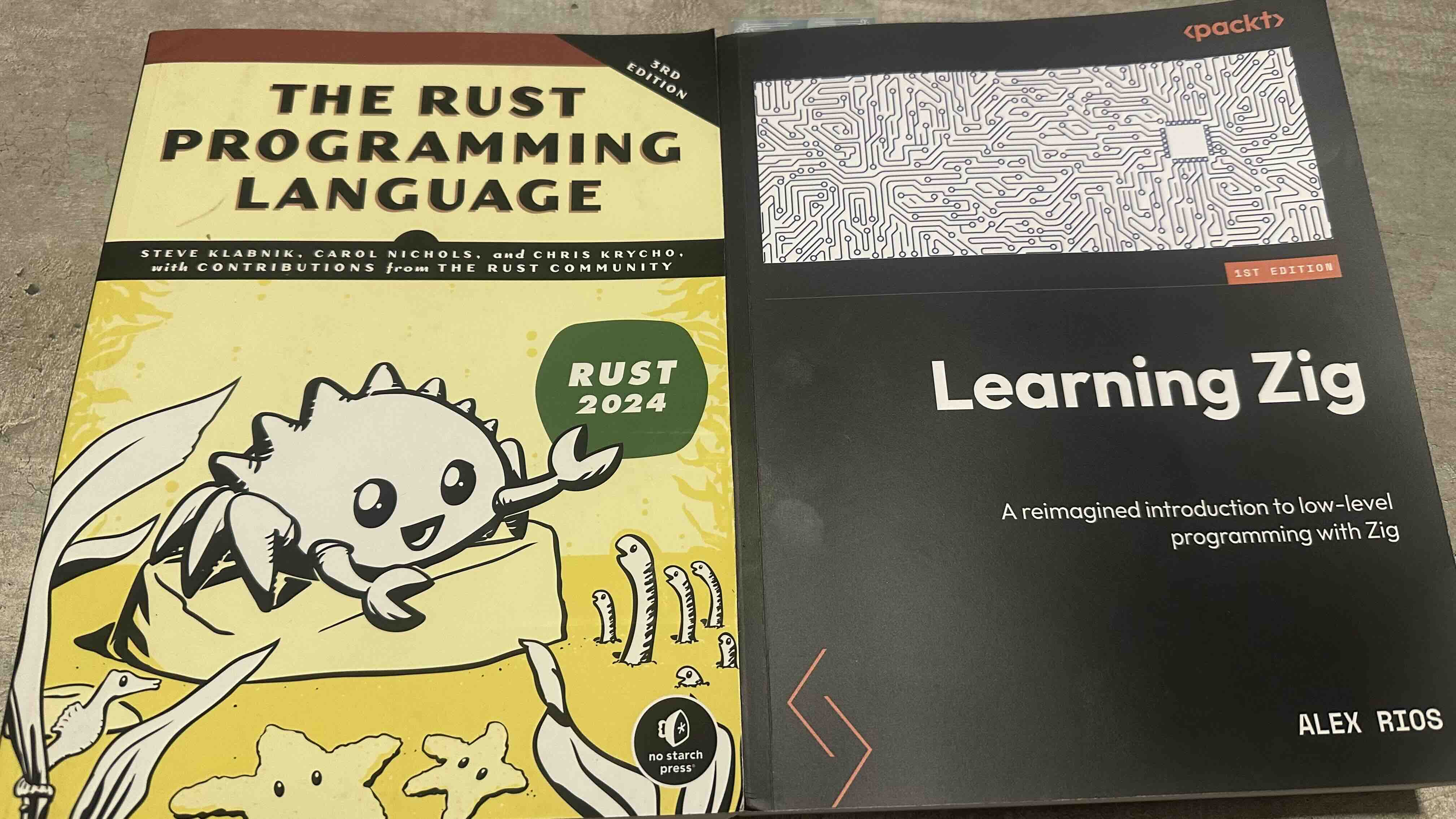 Rust and Zig books